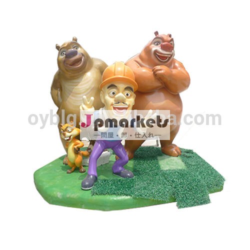 人気のある中国の漫画のキャラクターブーニーグラスファイバー2クマクマの彫刻問屋・仕入れ・卸・卸売り