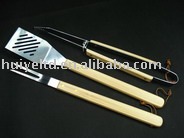 古典的なスタイル3個木製ハンドルバーベキューツールギフトボックス付き問屋・仕入れ・卸・卸売り