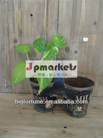 2014年新しい庭の装飾の金属の花のプランター問屋・仕入れ・卸・卸売り