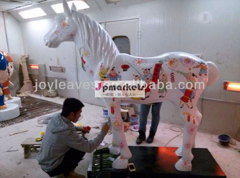 ファイバーグラスの馬彫刻の馬の像の庭の装飾のための問屋・仕入れ・卸・卸売り