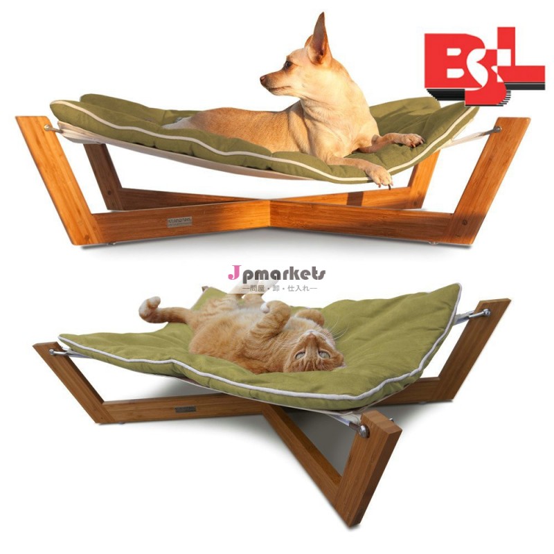タケ木製の高級手作り犬用ベッド,木製の犬のベッド問屋・仕入れ・卸・卸売り