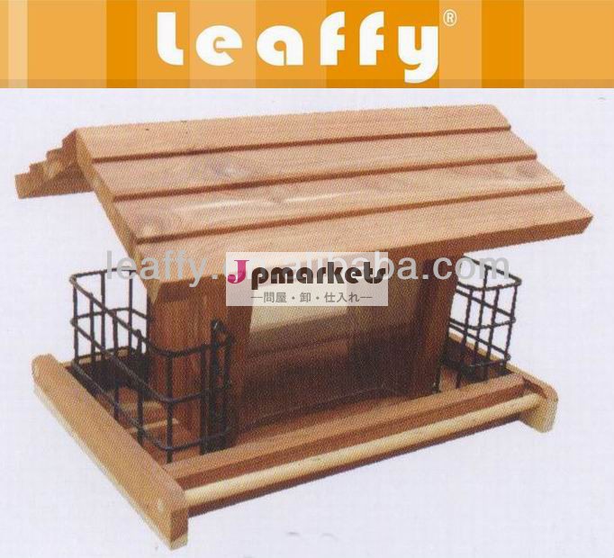Leaffy- レッドシダー木材鳥の餌箱bf3104問屋・仕入れ・卸・卸売り