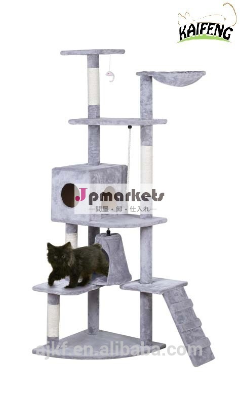 安吉2014年開封市熱い販売贅沢な天然のサイザル麻と豪華な猫の木、 猫のスクラッチャー。 人気のある猫kf8207家具問屋・仕入れ・卸・卸売り
