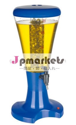 の氷チューブのビールディスペンサービールタワー/led3l色のランプ販売のためのドラフトビールタワー問屋・仕入れ・卸・卸売り