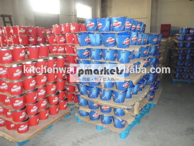 Haonaim-30655熱い販売金属の氷のバケツ・トング錫材料問屋・仕入れ・卸・卸売り