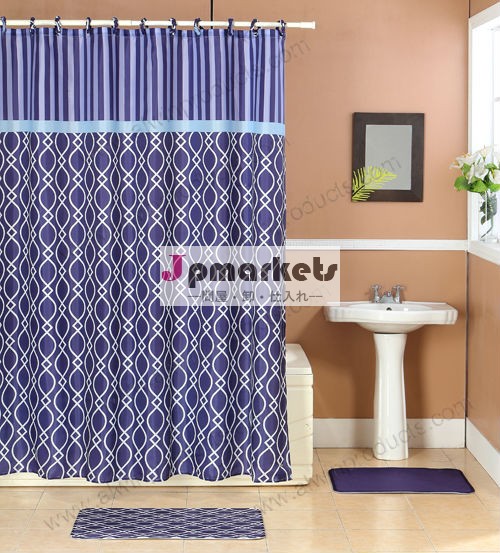 のトイレマットポリエステルの浴室のカーテンのセット問屋・仕入れ・卸・卸売り
