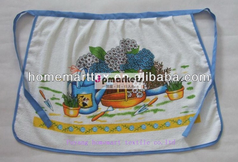 シルク印刷43*68cm90g/pcveletcotton/半分女性のためのウエストエプロンポリエステル問屋・仕入れ・卸・卸売り
