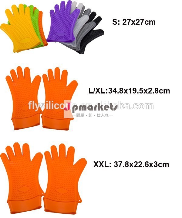 最高の定格3サイズも可能耐熱シリコーンbbq手袋問屋・仕入れ・卸・卸売り