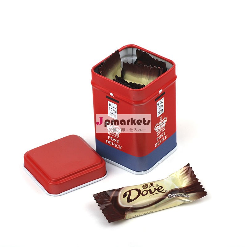 様々なタイプのチョコレートのパッケージ金属スズボックスラウンドブリキの箱のお茶クッキー用のブリキの箱問屋・仕入れ・卸・卸売り