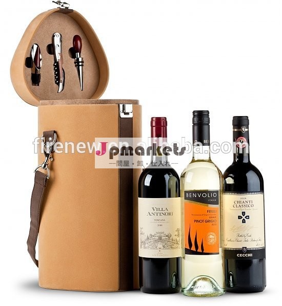 赤ワインの包装三角2014年美しいpuボックス問屋・仕入れ・卸・卸売り
