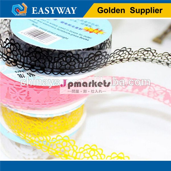 decoration stationary plastic colorful lace tape問屋・仕入れ・卸・卸売り