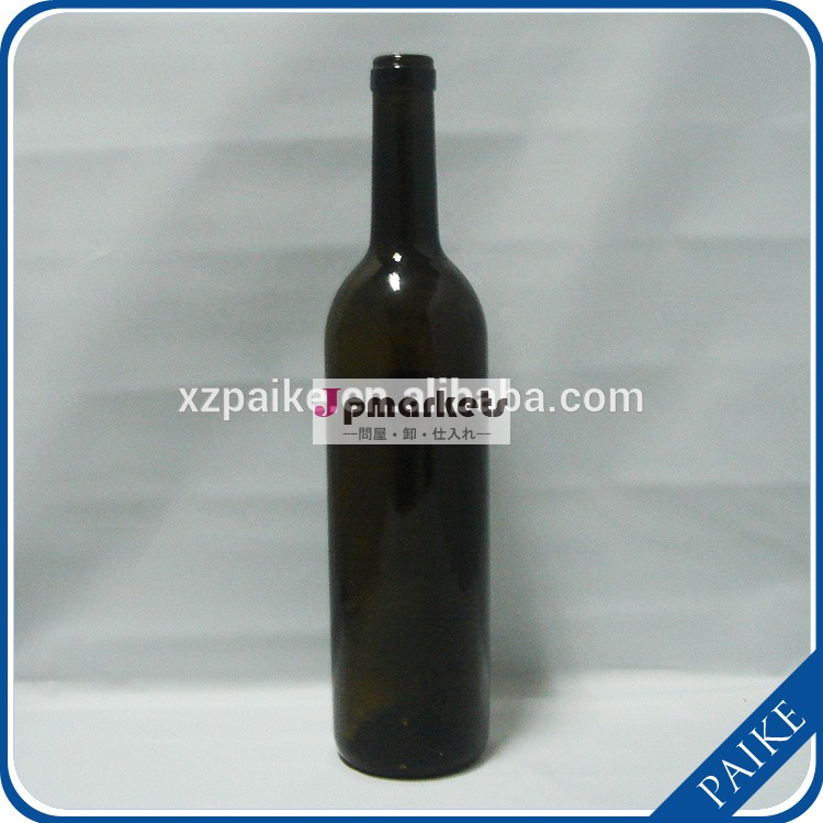 濃い琥珀赤ワイン750ミリリットルガラスのボトルストッパー付リング問屋・仕入れ・卸・卸売り