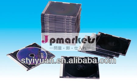5.2ミリメートルスリムcdジュエルブラックトレイ付きケース/cdケースdvdケースcdケースジュエルdvdケース問屋・仕入れ・卸・卸売り