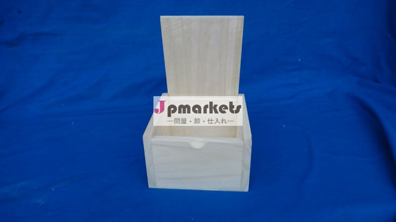 自然な未完成の木の小さい高品質ヒンジボックスクラフト無垢材中国製問屋・仕入れ・卸・卸売り
