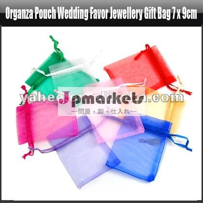 オーガンザの袋の結婚式の好意の宝石類のギフト袋7 x 9cm、YFK513A問屋・仕入れ・卸・卸売り