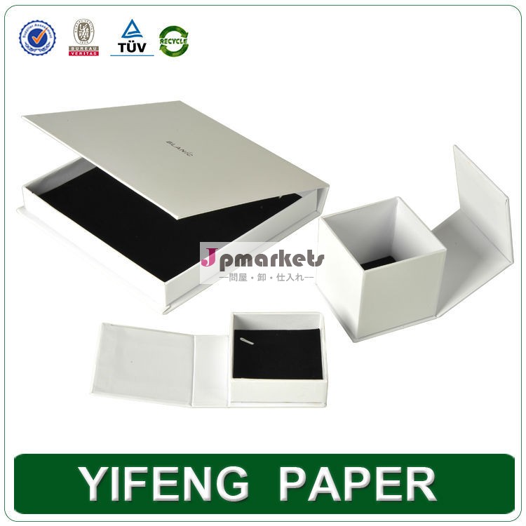 中国美しいネックレスエレガントなジュエリーの包装の紙白い正方形の段ボール箱問屋・仕入れ・卸・卸売り