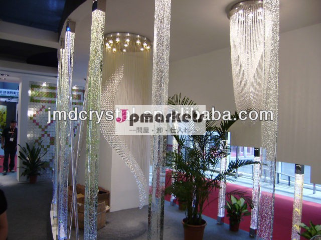 バブルクリスタルガラスの柱の設計や装飾結婚式のための問屋・仕入れ・卸・卸売り