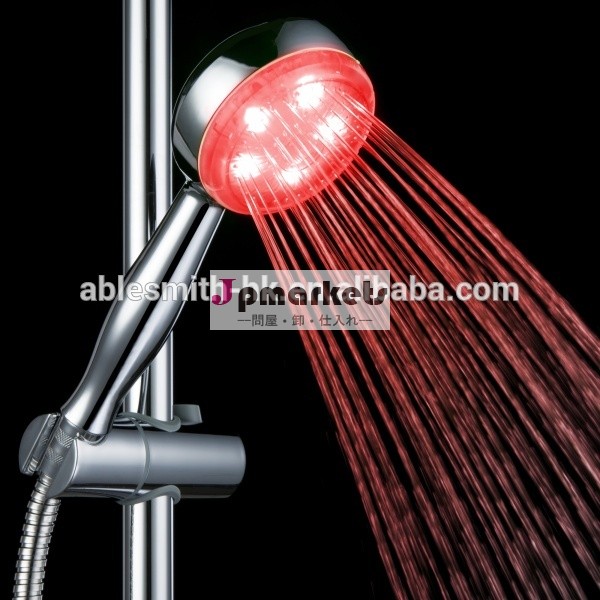 abs樹脂温度制御3ロマンチックな色の光の浴室のシャワーヘッドcerohs認証で問屋・仕入れ・卸・卸売り