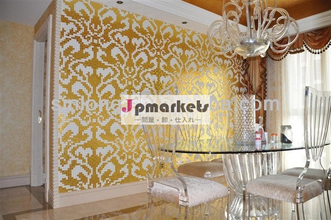 ガラスモザイク壁の装飾のための金のモザイクタイル問屋・仕入れ・卸・卸売り