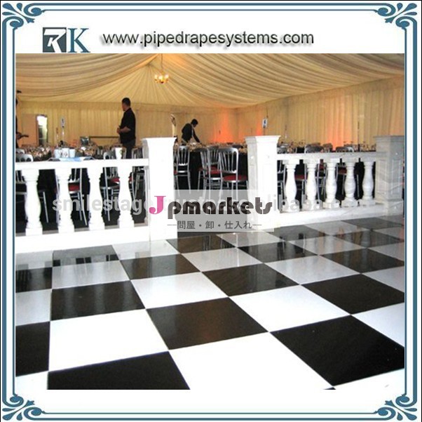 rk卸売黒結婚式のイベントのために使用ホテルの白のダンスフロア問屋・仕入れ・卸・卸売り
