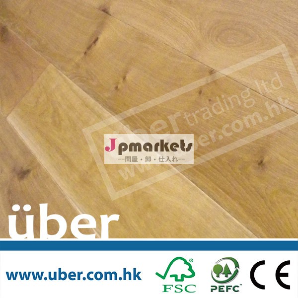 天然油を塗った起毛( ヨーロッパのホワイトオーク) エンジニアリングの床の木材が問屋・仕入れ・卸・卸売り