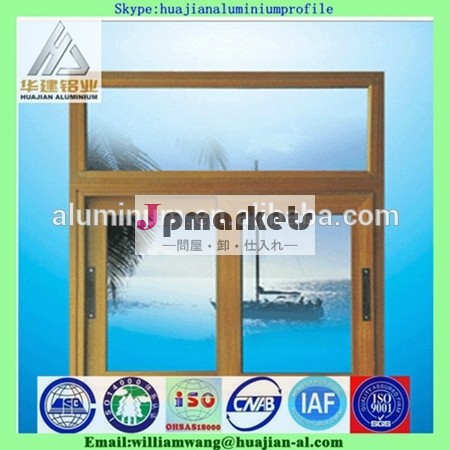 中国最低価格アルミスライディング窓やドアをシングルガラス/アルマイト黒/粉末被覆プロフィール問屋・仕入れ・卸・卸売り