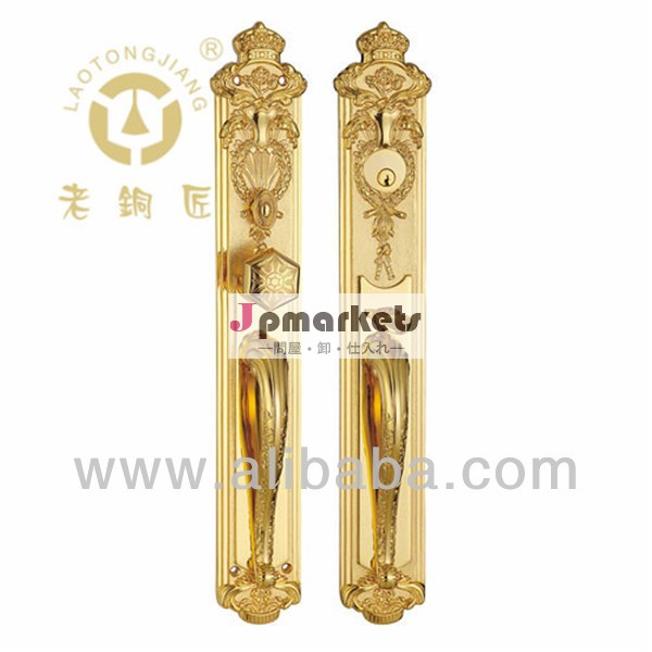 金色のメッキ真鍮の豪華なドアハンドル問屋・仕入れ・卸・卸売り