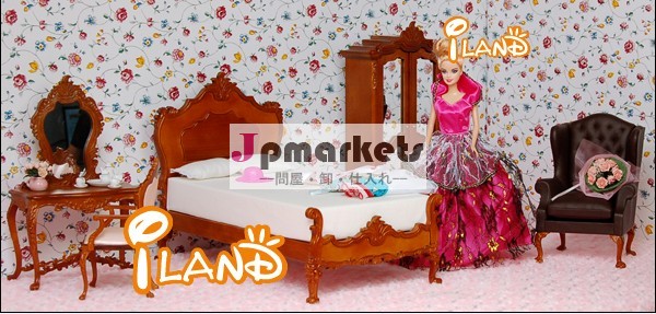 人形家具おもちゃスケール1:6ベッドルームセット/4sb001ファッション人形のベッド問屋・仕入れ・卸・卸売り