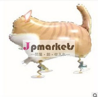 卸売安いウォーキングペットの猫の形のマイラーアルミ箔バルーンヘリウム問屋・仕入れ・卸・卸売り