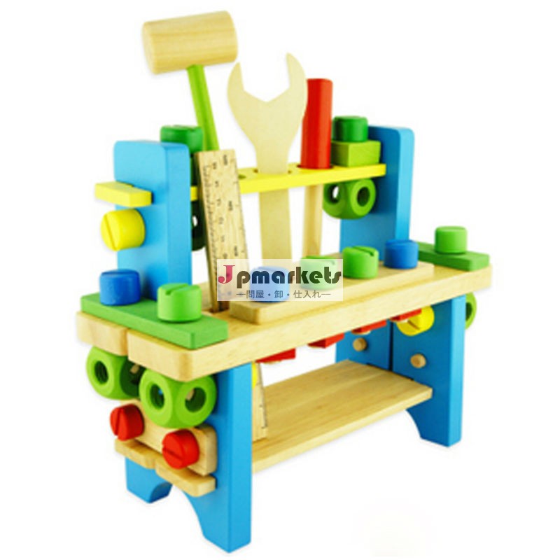 木製ツールプラットフォームテーブルおもちゃ、 ナットセット解体を組み合わせたおもちゃ、 diyの木製面白いツールのおもちゃセット問屋・仕入れ・卸・卸売り