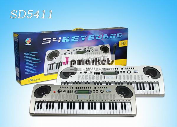 54キー楽器鍵盤楽器sd5411mp3プレーヤーを持つ子供のための問屋・仕入れ・卸・卸売り