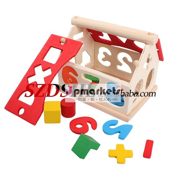 子供デジタル数字wチャイルドハウス知的ブロック木製玩具教育問屋・仕入れ・卸・卸売り