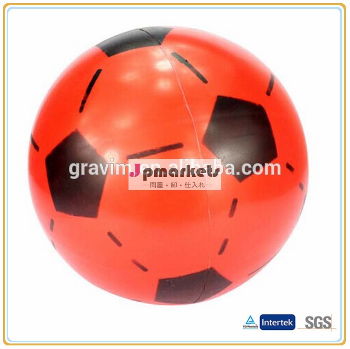 黒赤2014年新製品・プラスチックタイプpvcプロモーションのためのサッカーボール問屋・仕入れ・卸・卸売り
