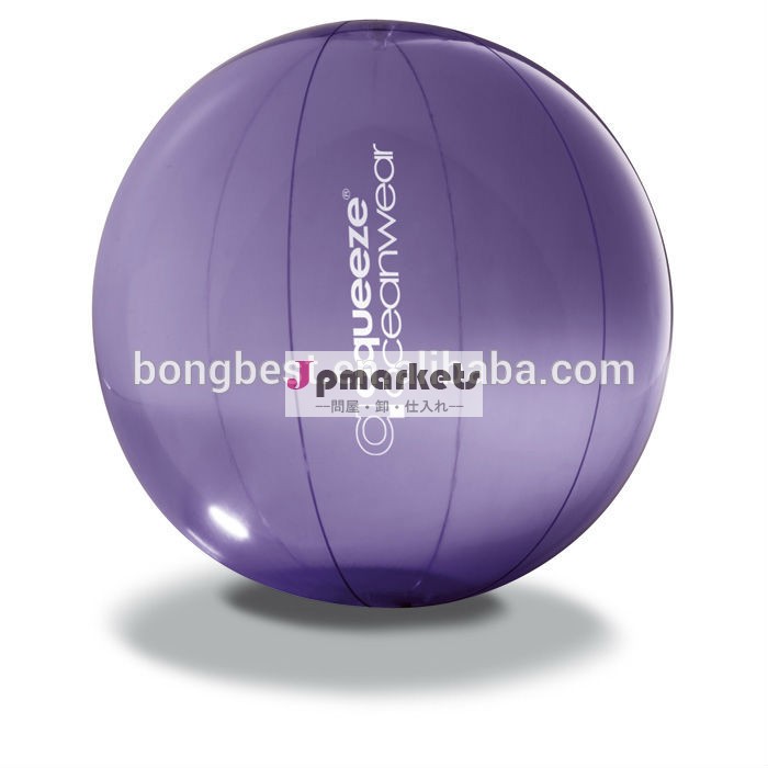 Tpuインフレータブル/pvc紫色のビーチボールを昇進のための問屋・仕入れ・卸・卸売り