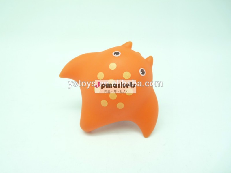 オレンジ色のゴムおもちゃアカエイ、 ゴムアカエイ、 アカエイsquirterのお風呂おもちゃ問屋・仕入れ・卸・卸売り