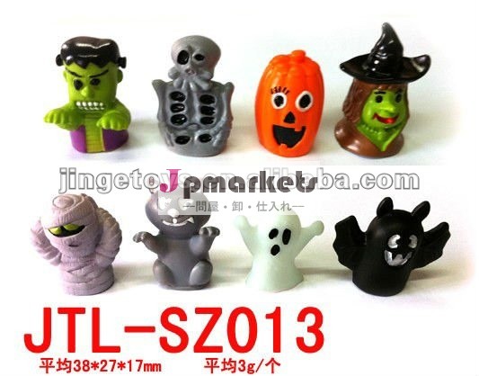 ビニールHalloweenは休日のパーティの好意のための指のパペットを計算した問屋・仕入れ・卸・卸売り