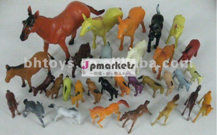 異なるサイズのプラスチック製の馬の動物の置物問屋・仕入れ・卸・卸売り