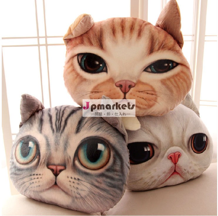 ホット漫画日本の3D印刷かわいい猫2015ハロウィン製品漫画の枕問屋・仕入れ・卸・卸売り