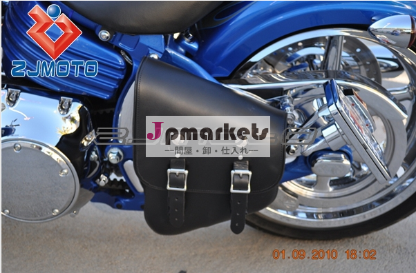 Mb01110.2" lx4.3" w×7.5" h黒革オートバイのツーリングサドルバッグサイドバッグサイドボックスlateraisマラス問屋・仕入れ・卸・卸売り