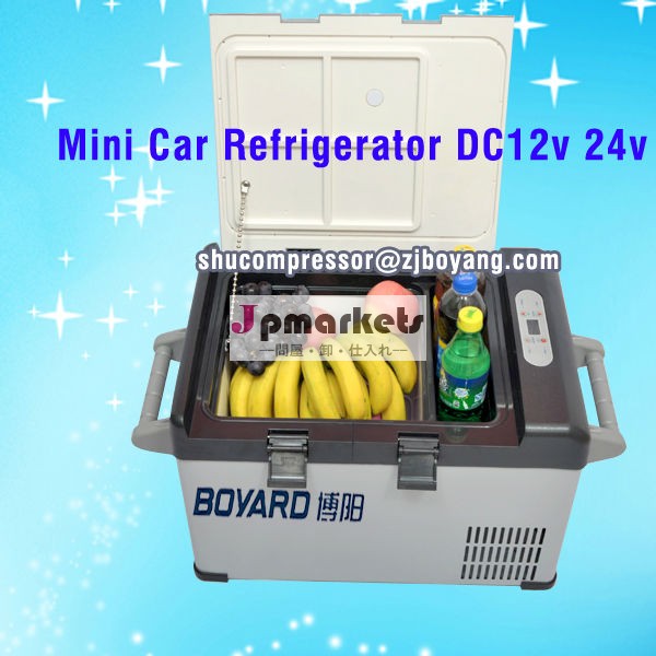 車の小型冷蔵庫dc12v24v海洋冷蔵庫用コンプレッサー付きキャンプの冷蔵庫の冷凍庫問屋・仕入れ・卸・卸売り