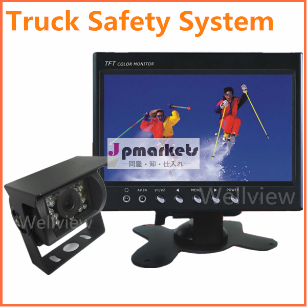 Dc電源12v~24v7インチカーモニタートラックの安全カメラシステムを逆転させる問屋・仕入れ・卸・卸売り