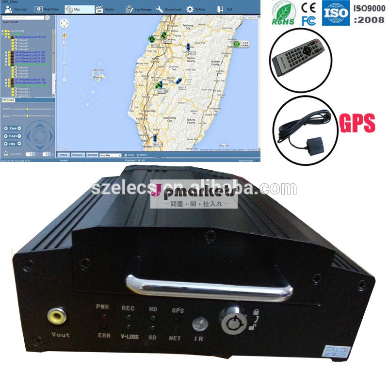 2tbハードドライブ4chのgps携帯電話のトラッキングdvrビデオ付き人カウントバス用問屋・仕入れ・卸・卸売り
