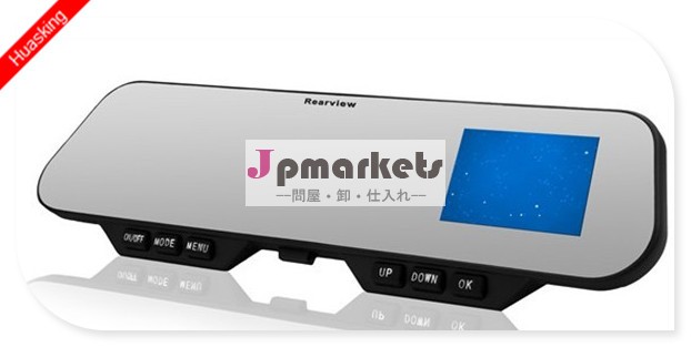 カーリアビューカメラ付きビデオレコーダーブルートゥースリアビューカメラ、 車dvrバックミラー問屋・仕入れ・卸・卸売り