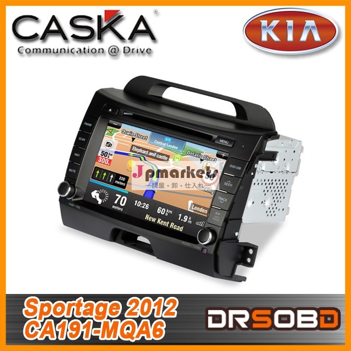 Caska2014年新しいcaska普遍的な車のdvdプレイヤーのタッチスクリーンのための車dvdgpsナビゲーションca191-mqa6ki-a20122014年sportage問屋・仕入れ・卸・卸売り