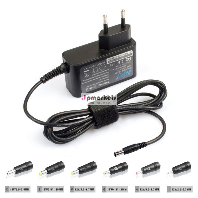 bestbuyのユニバーサルアダプターac220vにdc12v24w7とのコネクタ-アダプター問屋・仕入れ・卸・卸売り