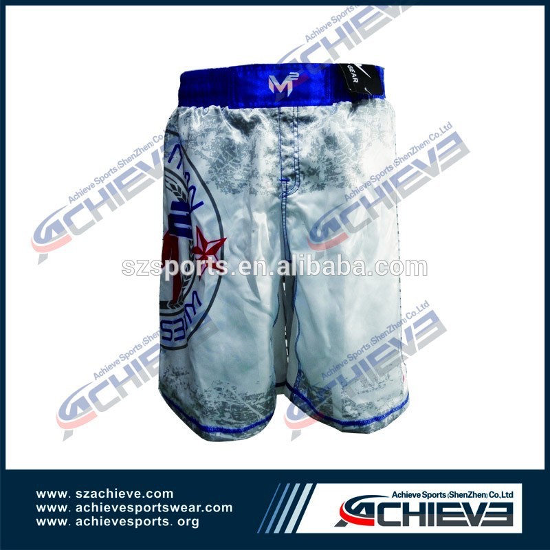 カスタムmmaのショートパンツ2014年熱い販売卸売/mmaの戦いのショートパンツ-武道、格闘技用ウェア問屋・仕入れ・卸・卸売り