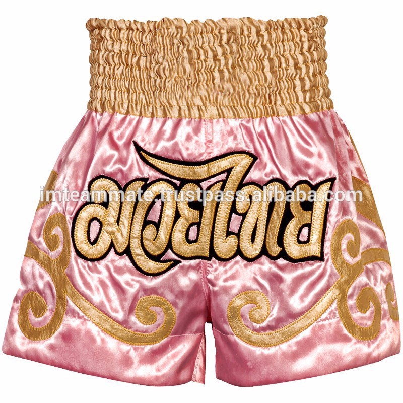 女性のためのピンクムエタイパンツ。 ムエタイトランクス最高の品質-武道、格闘技用ウェア問屋・仕入れ・卸・卸売り