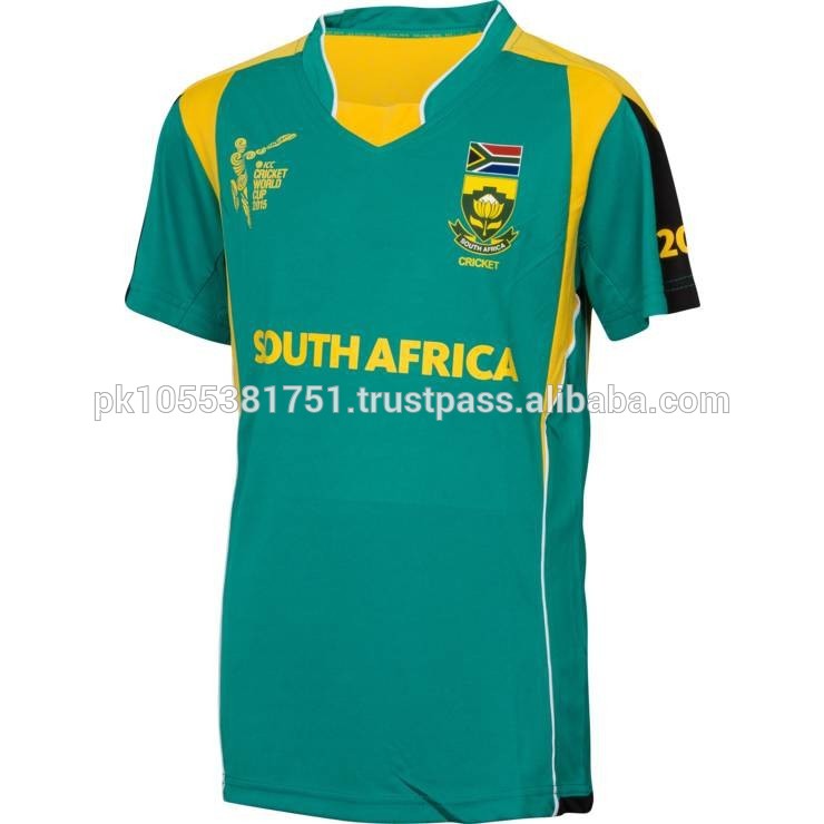 チームキットのための南アフリカicc2015クリケットワールドカップ-その他スポーツウェア問屋・仕入れ・卸・卸売り