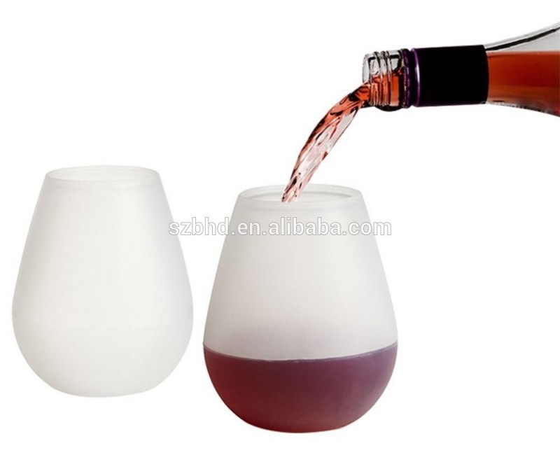 アンブレイカブル食品グレードの透明なワイングラスキャンプシリコーン-グラス問屋・仕入れ・卸・卸売り