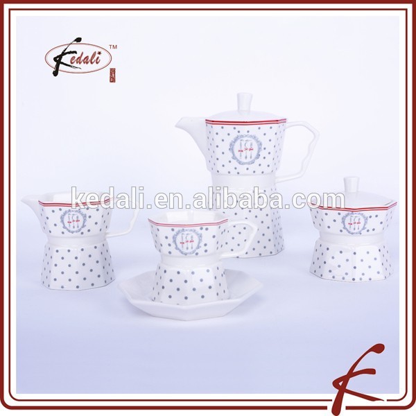耐久性のある熱い販売2015porcelainteapotクリーム砂糖カップソーサーセット-コーヒーセット、ティーセット問屋・仕入れ・卸・卸売り
